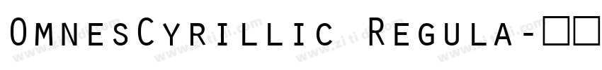 OmnesCyrillic Regula字体转换